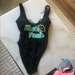 One piece bathing suit